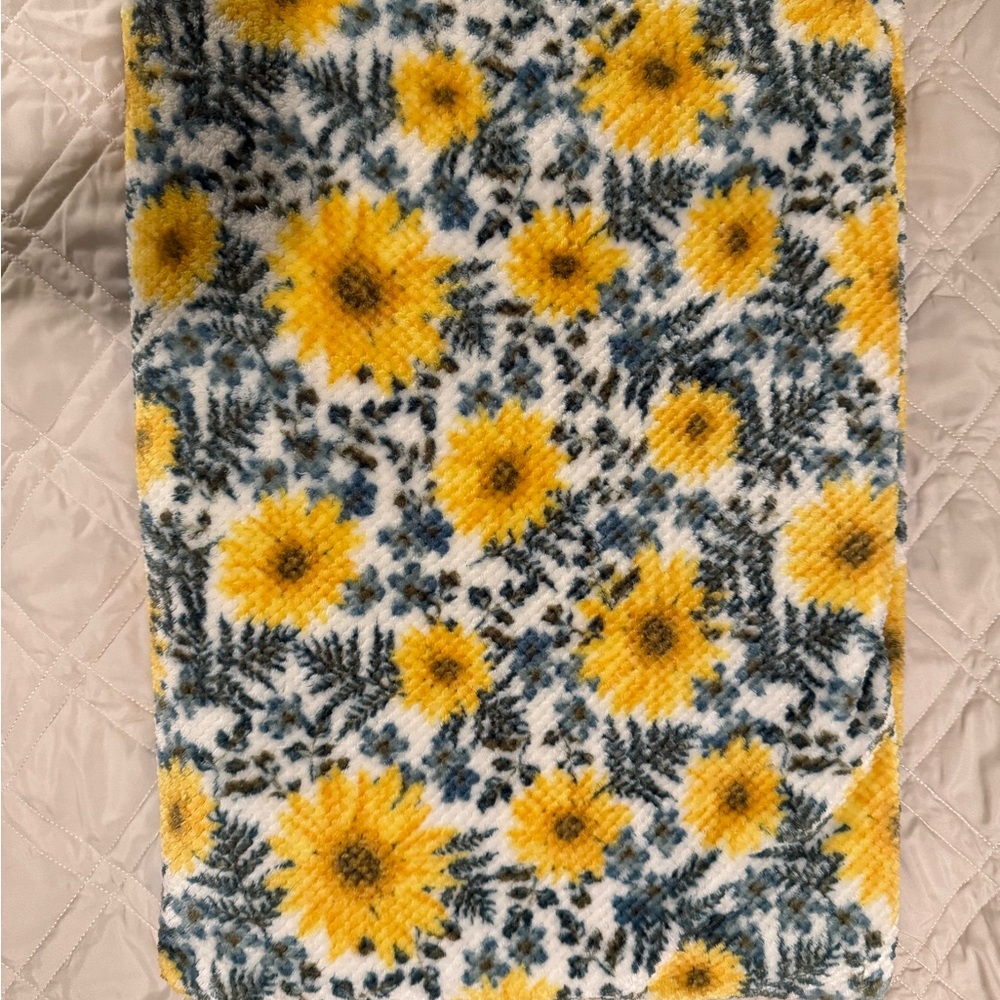 Sunflower Floral Throw Blanket